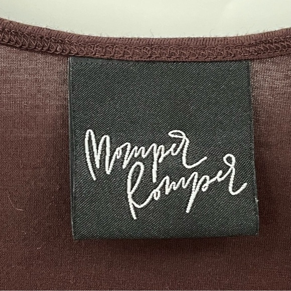 Momper Romper S Chocolate Brown Loose 0172 Harem Stretch Maternity postpartum - Picture 7 of 13